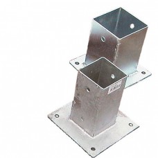 Post Holder Bolt Down - 3" x 3" (Galvanised)