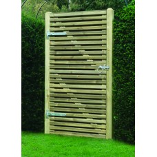 Superior Double Slatted Gate - 0.9m x 1.8m