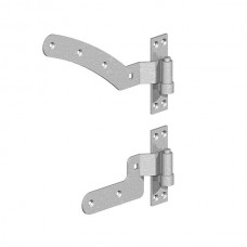 Curved Rail Hinge Kit - 12" (GALV) RIGHT HAND - pre-pack