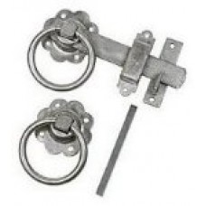 Ring Gate Catch - 6" (BZP) - pre-pack